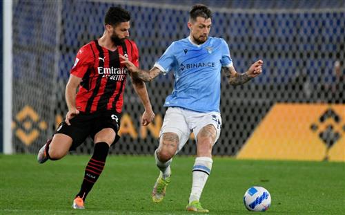 Lazio đấu với AC Milan